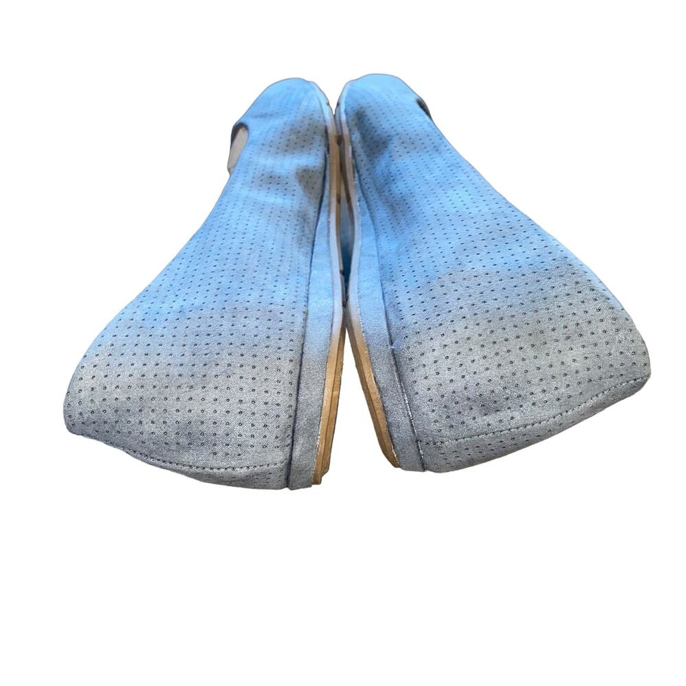 American Rag Cie Aellie Perforated Fabric Ballet Flat shoes blue size 11 NEW - Picture 4 of 9
